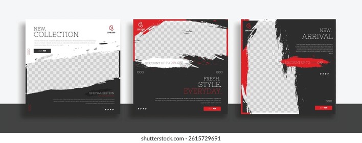 Creative new arrival social media post template design.