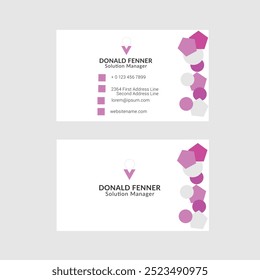 creative new colorful business card design.