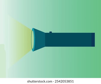 ILUSTRADOR DE VECTOR DE LUZ DE ANTORCHA COLORIDO DE DISEÑO NUEVO CREATIVO 2025. DISEÑO GRÁFICO DE LUZ DE ANTORCHA ELÉCTRICA AZUL OSCURO BRILLANTE