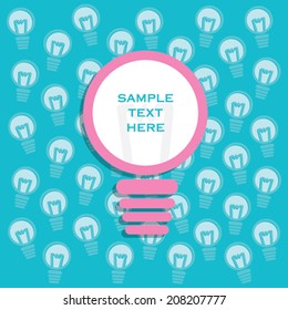 creative new idea or bulb banner or poster design concept vector