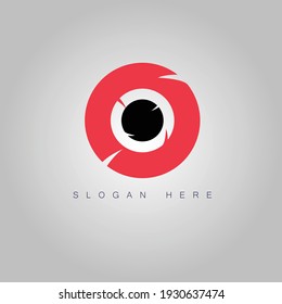 Creative new red and blue colour vector logo art template design