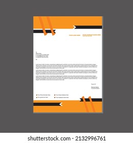 Kreatives neues, einfaches, modernes, professionelles Letterhead Design.