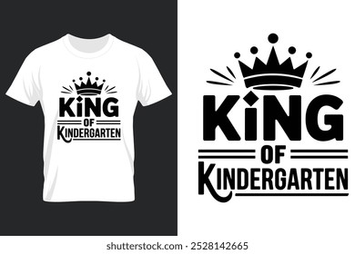 kreative neue Typografie T-Shirt Design- König des Kindergartens