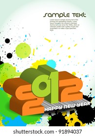 creative new year 2012 background
