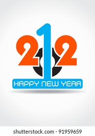 creative new year 2012 design.