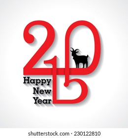 creative New Year 2015 design stock vector