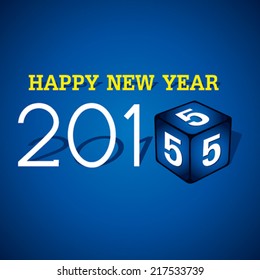 creative new year 2015 greeting design vector