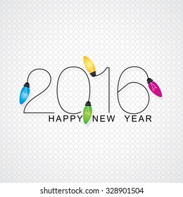 creative new year 2016 concept 