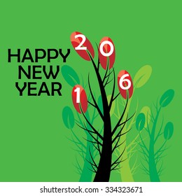 creative new year 2016 concept vector 