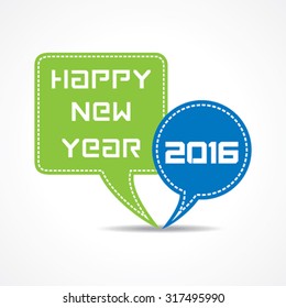 creative New Year 2016 design stock vector