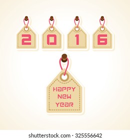creative New Year 2016 design stock vector