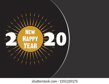 creative new year 2020 poster design vector