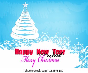 Creative New Year card.Christmas Eve. Vector illustration 