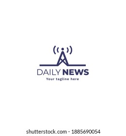 Creative news logo template collection
