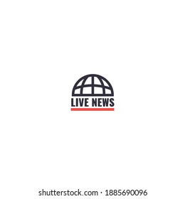 colección de plantillas de logotipo de noticias creativas