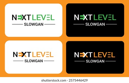 Creative Next level  business logo vector design and word mark logo