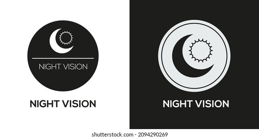 Creative (Night Vision) Icon ,Vector Sign.