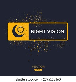 Creative (Night Vision) Icon ,Vector Sign.