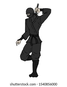 Creative  ninja illustration design