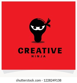 Creative Ninja Logo Design Template