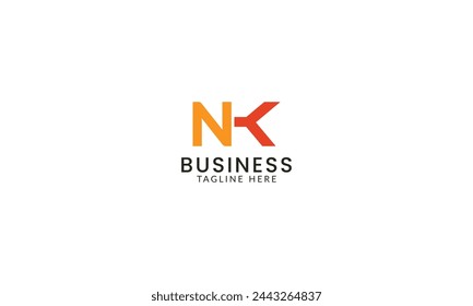 Creative NK latter logo design and intial logo.