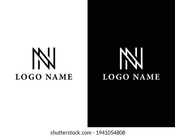 Creative NN logo, NN fashion logo, NN clothing logo, NN apparel logo for a company