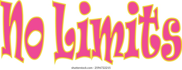 Creative no limits Vector Illustration for Entrepreneurial Success, Logo Design, and Graphic Artwork"