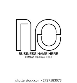 Design de logotipo criativo NO, marca minimalista moderna, único sem ícone, identidade profissional NO, identidade visual versátil limpa