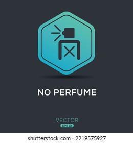 Creative (No Perfume) Icon, Vector Sign.