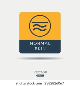 Creative (Normal skin) Icon ,Vector sign.