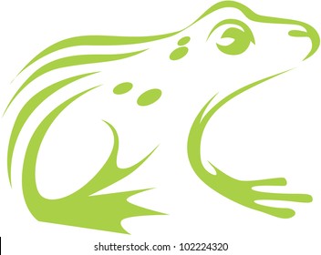 Creative Northern Leopard Frog Illustration