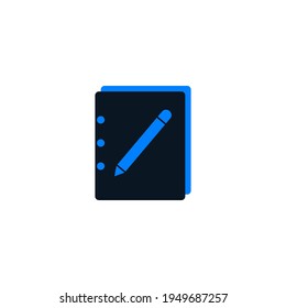 Creative note write icon vector 