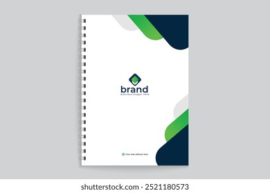 Creative notebook cover template design