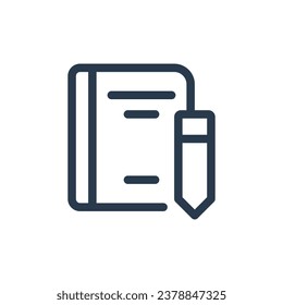 Creative Notebook Ideas Vector Icon Illustration