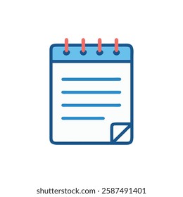 Creative Notepad Icon for Learning