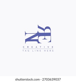 Kreatives NRE-Buchstaben-Logo-Design auf weißem Hintergrund