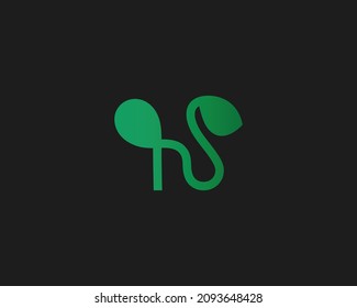 Creative NS Letter Logo Template Vector Design