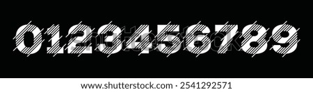 creative number 1 to 10 logo designs. abstract alphabet font design vector illustration