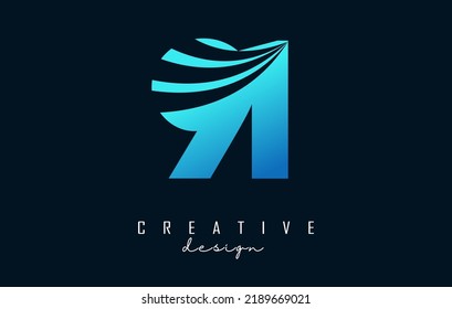 Creative number 91 9 1 logo with leading lines and road concept design. Number with geometric design. Vector Illustration with number and creative cuts.
