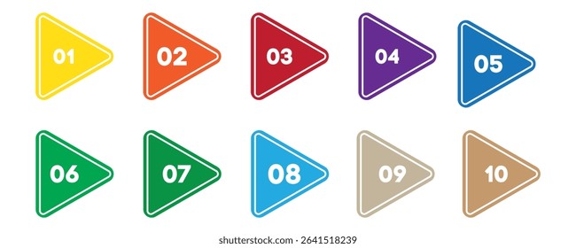 Creative number bullet points from one to twelve isolated on transparent background.