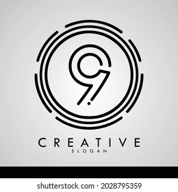  creative number  digit logo design