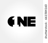 Creative number one symbol