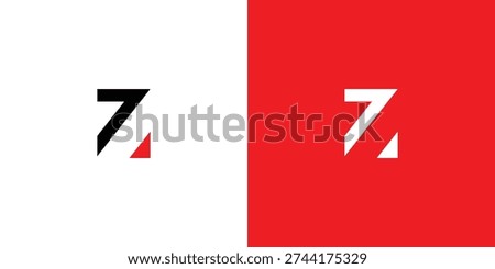Creative number seven logo design with modern concept premium vector
