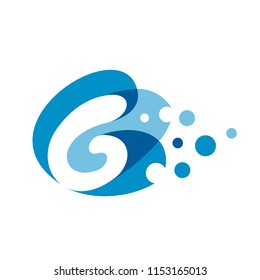 creative number six logo template, 6 logo