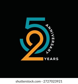 Número creativo Veinticinco diseño de logotipo, 25 aniversario logotipo gráfico, 25 años símbolo icono Vector 