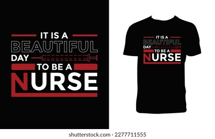 Creative Nurse T Shirt Design. 