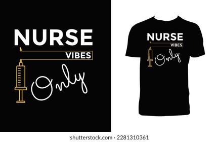 Creative Nurse Vector T Shirt Design. 