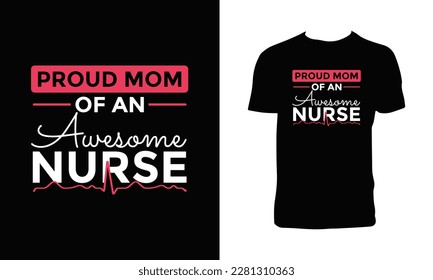 Creative Nurse Vector T Shirt Design. 