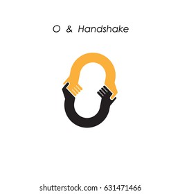 Creative O- letter icon abstract logo vector design.Business offer,partnership icon.Corporate business and industrial logotype symbol.Vector illustration