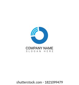 creative o letter logo design